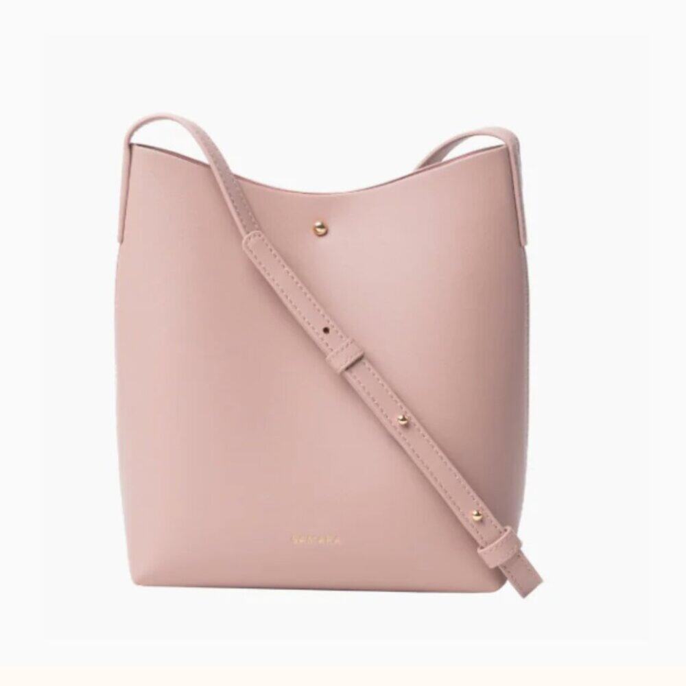 NEW Samara Vegan Leather Peony Pink Medium Shoulder Crossbody Bag (SMXX025)
